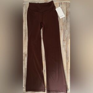 Brown Boot-Cut Active Pants - Women